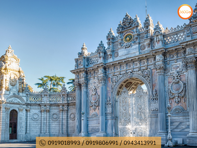 Cung điện Dolmabahce lộng lẫy, xa hoa và đậm chất quốc tế - Du lịch 360Go